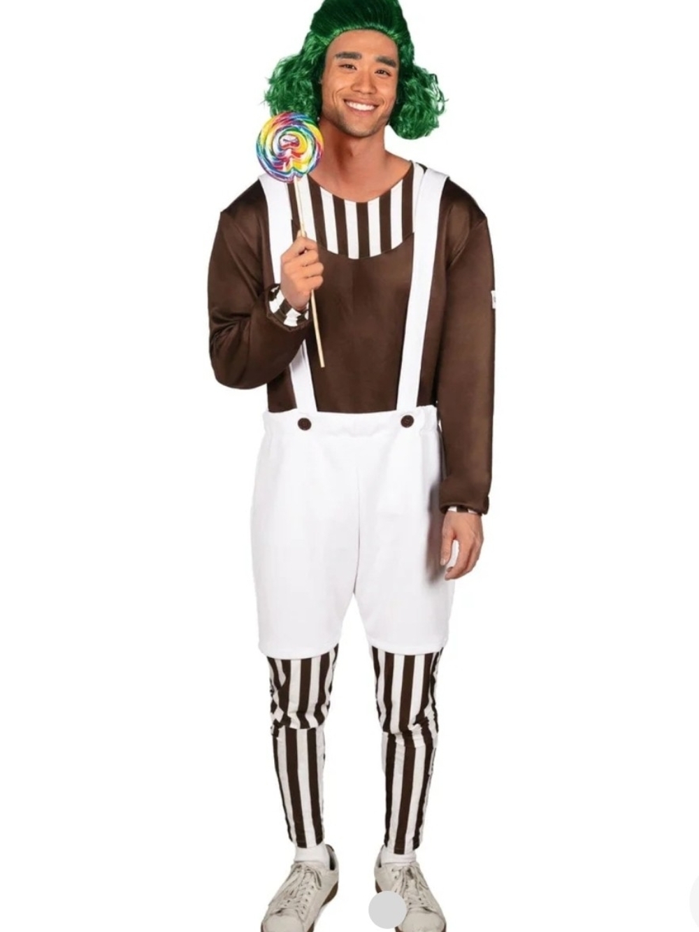 New Tipsey Elves Unisex Large Men's Chocolate Factory Worker Costume  Oompa